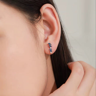 Blue Marquise CZ Earrings - Georgina Nicol