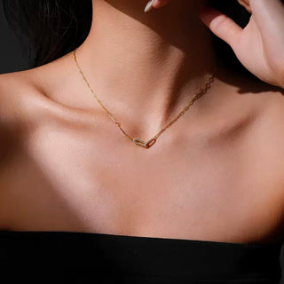 Bound by Love — Cz Interlocking Link Necklace - Georgina Nicol