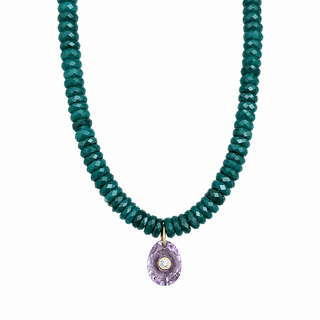 Calm Energy, Protection & Inner Strength Amethyst Green Onyx Necklace - Georgina Nicol