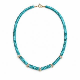 Capri Turquoise Beaded Necklace - Georgina Nicol