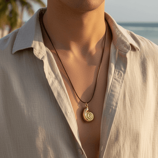 Cayo de Agua Ammonite Cord Necklace - Georgina Nicol