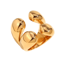 Load image into Gallery viewer, Chunky Gold Dome Ring | Tarnish-Free &amp; Waterproof Design
