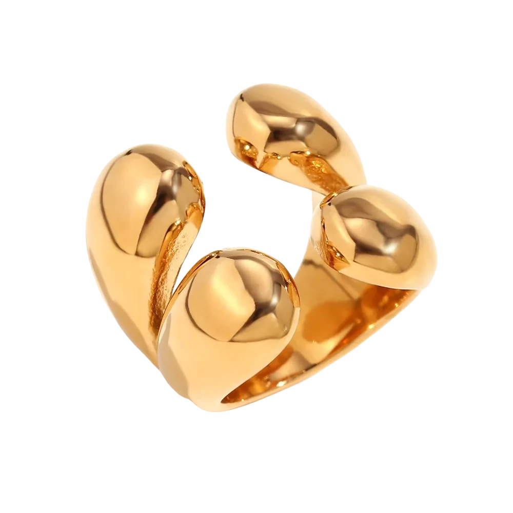 Chunky Gold Dome Ring | Tarnish-Free & Waterproof Design