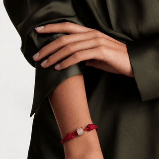Claret Pavé Cord Bracelet - Georgina Nicol