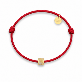 Claret Pavé Cord Bracelet - Georgina Nicol