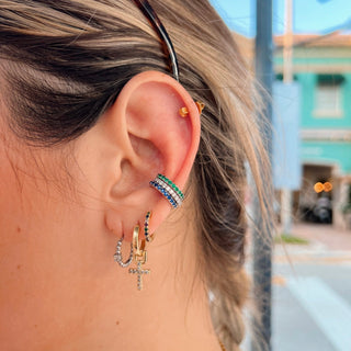 Clear Cz Ear Cuff Silver - Georgina Nicol