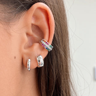 Clear Cz Ear Cuff Silver - Georgina Nicol