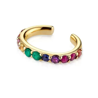 Colorful Cz Ear Cuff Gold - Georgina Nicol