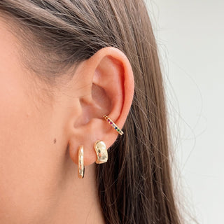 Colorful Cz Ear Cuff Gold - Georgina Nicol