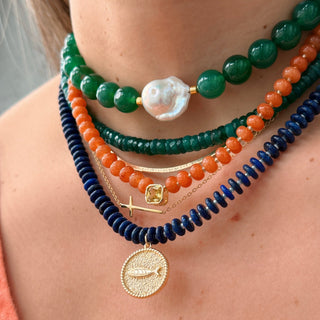 Confidence & Inner Strength Green Onyx Beaded Necklace - Georgina Nicol