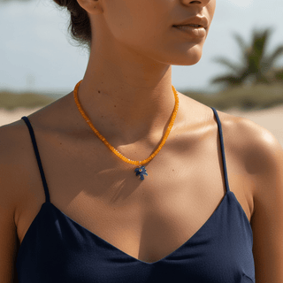 Confidence, Joy & Positive Energy Apatite Palm Tree Opal Necklace - Georgina Nicol