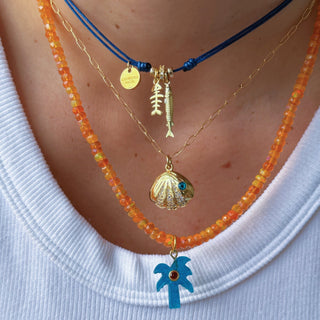 Confidence, Joy & Positive Energy Apatite Palm Tree Opal Necklace - Georgina Nicol