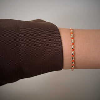 Coral Gold Bead Bracelet - Georgina Nicol