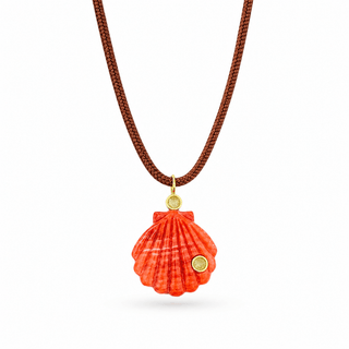 Coralia Shell Cord Necklace - Georgina Nicol
