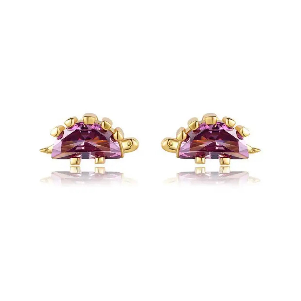 Cute Cz Dinosaur Stud Earrings - Georgina Nicol