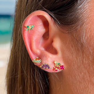 Cute Cz Dinosaur Stud Earrings - Georgina Nicol