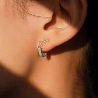 CZ Curve Earrings - Georgina Nicol