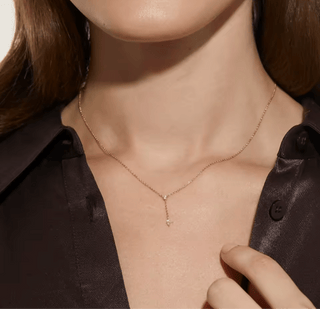 CZ Drop Y Necklace - Georgina Nicol