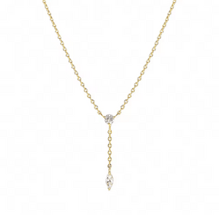 CZ Drop Y Necklace - Georgina Nicol