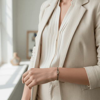 CZ Evil Eye Cord Bracelet - Georgina Nicol