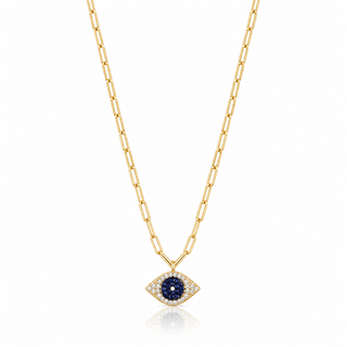 CZ Evil Eye Necklace - Georgina Nicol