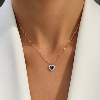 CZ Heart Necklace - Georgina Nicol