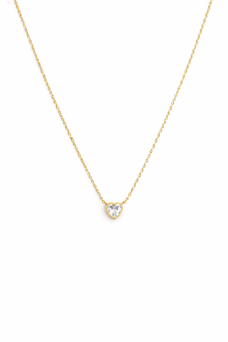 CZ Heart Pendant Necklace - Georgina Nicol