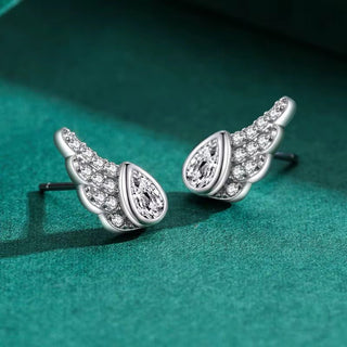 CZ Wing Stud Earrings - Georgina Nicol