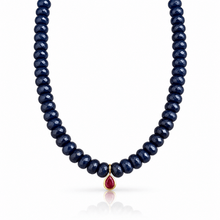 Dalia Ruby Drop Necklace - Georgina Nicol