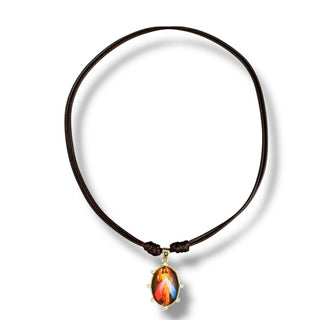Divine Mercy of Jesus Cord Necklace - Georgina Nicol