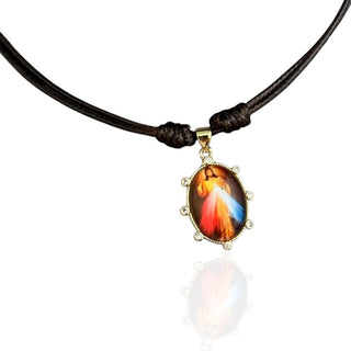 Divine Mercy of Jesus Cord Necklace - Georgina Nicol