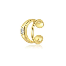 Load image into Gallery viewer, Double Ear Cuff Single CZ Stone - Georgina Nicol
