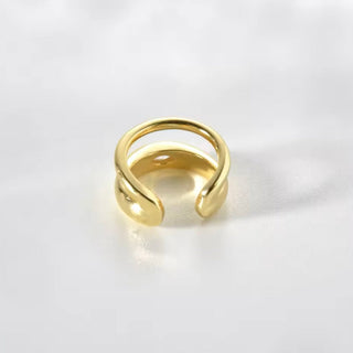 Double Ear Cuff Single CZ Stone - Georgina Nicol