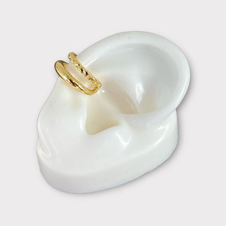 Double Heart Hoop Ear Cuff - Georgina Nicol