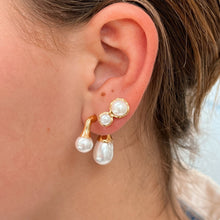 Load image into Gallery viewer, Double Pearl Stud Earrings - Georgina Nicol
