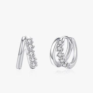 Double Row CZ Hoops - Georgina Nicol