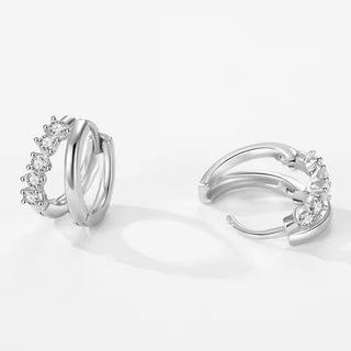 Double Row CZ Hoops - Georgina Nicol