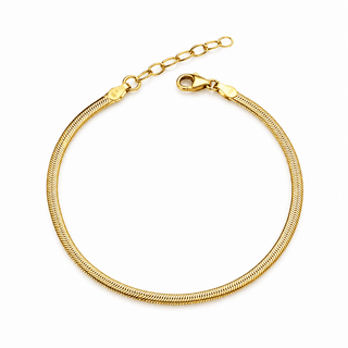 Effortless Elegance Gold Herringbone Bracelet - Georgina Nicol