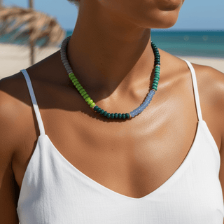 Effortless Style & Modern Balance Multicolor Beaded Necklace - Georgina Nicol