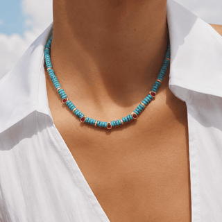 Élan Turquoise & Ruby Necklace - Georgina Nicol
