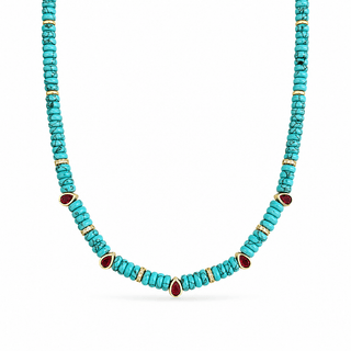 Élan Turquoise & Ruby Necklace - Georgina Nicol