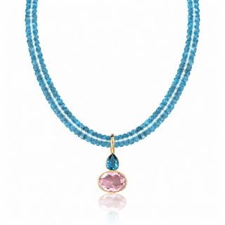Elise Blue Topaz Necklace - Georgina Nicol