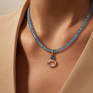 Elise Blue Topaz Necklace - Georgina Nicol