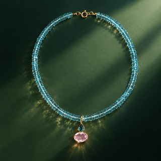 Elise Blue Topaz Necklace - Georgina Nicol