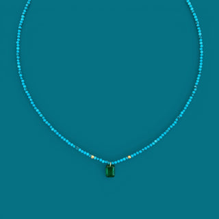 Emerald Beaded Necklace - Georgina Nicol