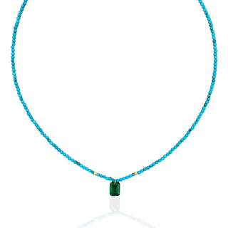 Emerald Beaded Necklace - Georgina Nicol