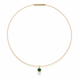 Emerald CZ Choker Necklace - Georgina Nicol
