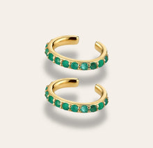 Load image into Gallery viewer, Emerald Cz Ear Cuff Gold - Georgina Nicol
