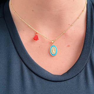 Enamel Virgin Necklace - Georgina Nicol