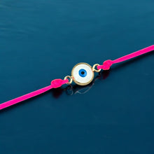 Load image into Gallery viewer, Energy Aligned, Spirit Protected — Fuchsia Evil Eye Bracelet - Georgina Nicol
